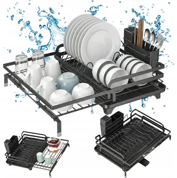 Odkapávač na nádobí ODKAPÁVAČ NA NÁDOBÍ STOJÍCÍ NASTAVITELNÝ ODKAPÁVAČ NA PŘÍBORY Posuvná odkapávací deska