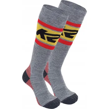 Pánské ponožky Dětské Ponožky K2 All Round 2 Pack Junior - Šedá/Červená (M 31-34)