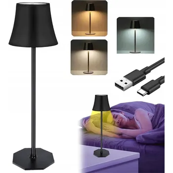 Lampička DOTYKOWA LAMPA STOLNÍ LAMPA SE 3 TEPLOTAMI BAREV A NASTAVITELNOU JASNOSTÍ PRO KANCELÁŘ