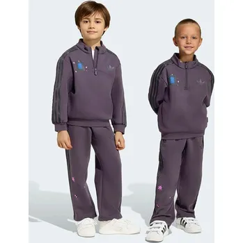 Dětská tepláková souprava adidas Originals KC6834 fialová 94X, vel. 116