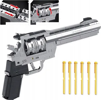 ostatní stavebnice STAVEBNICE BUDOWLANE 1:1 PLASTOVÝ REVOLVER IDEÁLNÍ DÁREK K NAROZENINÁM