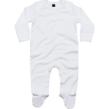 Kojenecký overall Babybugz Dětský overal s dlouhým rukávem BZ35 White 3-6 Monate