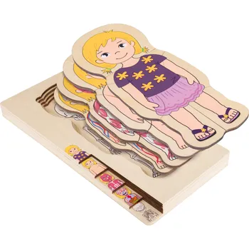 Puzzle lupilu® Dřevěné puzzle (dívčí)