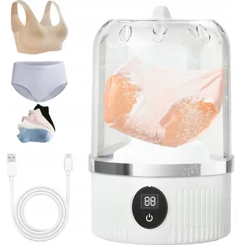 IP kamera MINI PRAČKA 1L PŘENOSNÁ ULTRASONICKÁ NA PRÁDLO BÍLÁ