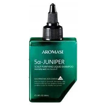 Šampon Aromase 5 Juniper, šampon - čisticí roztok na pokožku hlavy, 80 ml