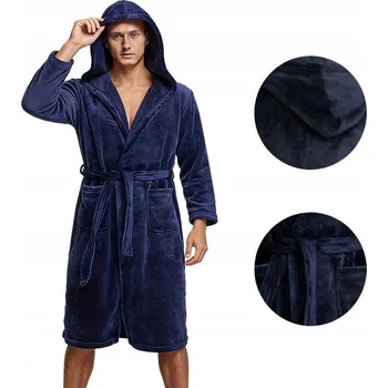 Dámský župan Pánské pyžamo s s kapucí, flanelový župan s s kapucí pro páry