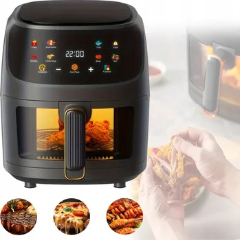 fritéza FRYTKOWNICA POWIETRZNA 8L 2400W BEZTUKOVÁ AIR FRYER VELKÁ XXL LED OBRAZOVKA