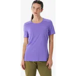 QUECHUA Dámské turistické tričko s krátkým rukávem MH 500 3XL FIALOVÁ