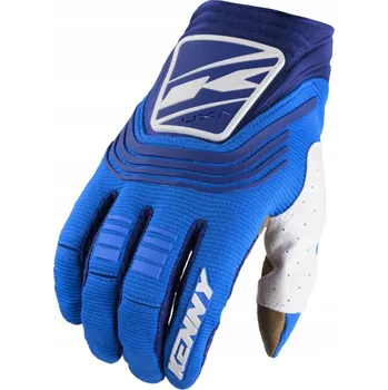Moto rukavice KENNY RACING RUKAVICE CROSS/ENDURO MODEL TITANIUM BLUE MODRÁ/BÍLÁ XXL