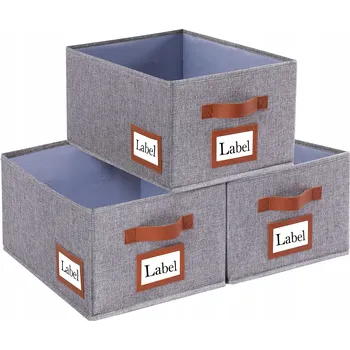 Úložný box OUTBROS 3 kusy Úložných Boxů Šedé 38x26x20cm