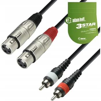 Audio kabel Kabel RCA - XLR Adam Hall K3TFC 3 m