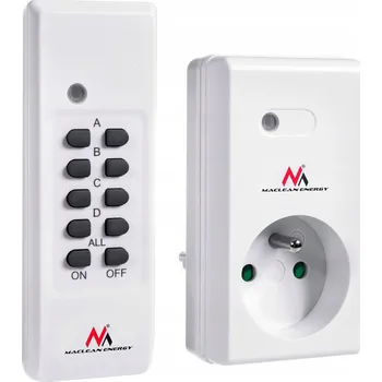Elektrická zásuvka Maclean dálkově ovládaná Elektrická Zásuvka bílá