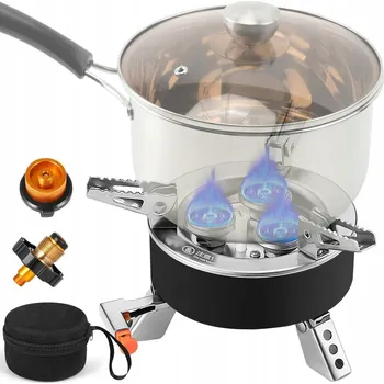 Turistický vařič 8000W TURISTICKÝ VAŘIČ S TAŠKOU PRO KEMPOVÁNÍ, GRILOVÁNÍ A RYBAŘENÍ