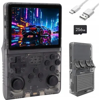 Herní konzole PŘENOSNÁ HERNÍ KONZOLE R40S RETRO GAMEPAD 256GB 15000 HER 3,5" Černá