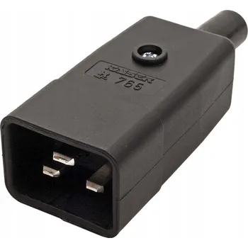 Elektrická zásuvka Přenosná podlahová Elektrická Zásuvka Bachmann , černá