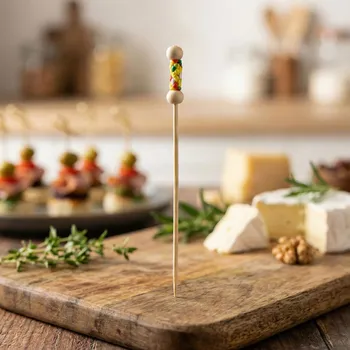 Párátko a napichovátko Bambusové tyčinky 12 cm dlouhé (balení 100 ks) - VERLO (nové)