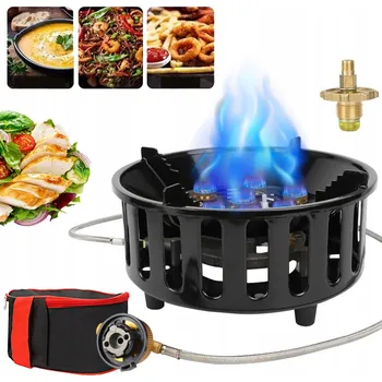 Turistický vařič MINI PLYNOVÝ HOŘÁK VAŘIČ POLNÍ TURISTICKÝ VOLNĚ STOJÍCÍ SKLÁDACÍ TAŠKA