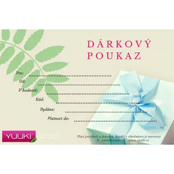 Drogerie Yuuki Dárkový poukaz II. poukaz v hodnotě 800 Kč