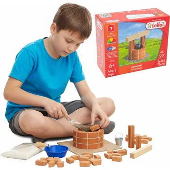 ostatní stavebnice Stavebnice Sada Brick Cihly Teifoc Studna 27 dílků