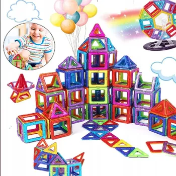 ostatní stavebnice 84 ks Velké Stavebnice Magnetyczne pro Malé Stavitele – Rozvíjejte Fantazii!