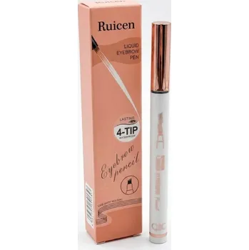 Tužka na obočí Fix na obočí Ruicen efekt microbladingu 4 hroty voděodolný Tmavě Hnědá
