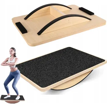 Dřevěná hračka BALANČNÍ DESKA ZE DŘEVA PRO RELAXACI SVALŮ PO DLOUHÉM SEDĚNÍ