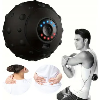 Masáž Masážní váleček s výstupky Bedee 9,5 cm x 9,5 cm černý