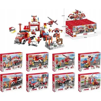 ostatní stavebnice 3018 COGO Stavebnice 8 v 1 - Transformující se sada kostek Swat City Truck Po