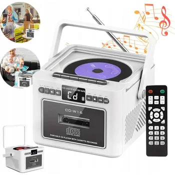 CD přehrávač BOOMBOX S CD PŘEHRÁVAČEM, KAZETOVÝM PŘEHRÁVAČEM, BLUETOOTH, FM RÁDIEM, USB, SD, AUX
