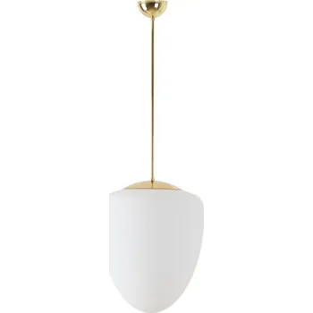 OSMONT ASTRA P závěsné skleněné svítidlo mosaz leštěná / bílá IP40 150W E27 (původní kód OS 42264) - OSMONT OS AST42264