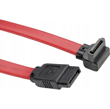 Datový kabel ROLINE Interní SATA 3.0 Gbit/s kabel pro HDD, zahnutý, 0,5 m