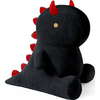 plyšák SHOWNICER Plyšový Dinosaurus Polštář Plyšový Mazlíček Přítulníček 25 cm Černý