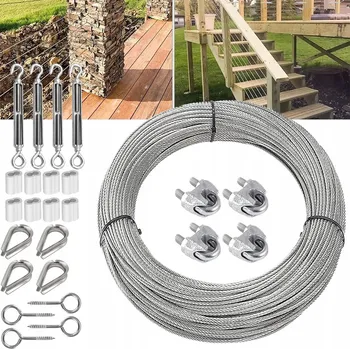 Železářství Ocelové lanko Bedee 3 x 15 m