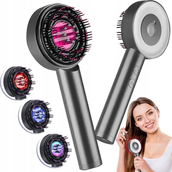 Elektrický Masér na Hlavu Shiatsu s LED Terapií Světlem, Přenosný