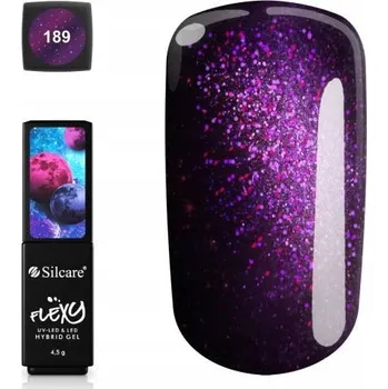 Lak na nehty Hybridní lak Flexy 189 fialový 4,5 g na nehty, bez TPO