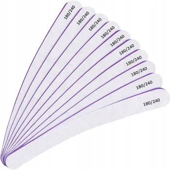 PILNÍK NA NEHTY BANÁN ZEBRA STANDARD 180/240, SADA 10 KS NA MANIKÚRU