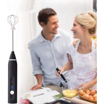 Šlehač mléka ELEKTRICKÝ NAPĚŇOVAČ MLÉKA ŠLEHAČ KÁVY MIXÉR