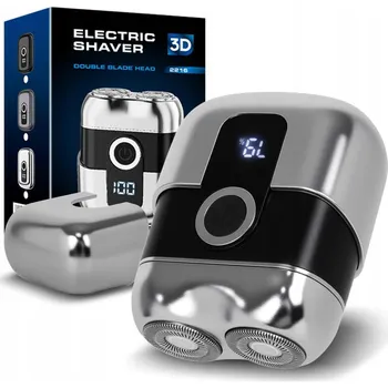 HOLICÍ STROJEK PRO MUŽE IPX6 VODĚODOLNÝ BEZDRÁTOVÝ S DVOJITOU ČEPELÍ LCD