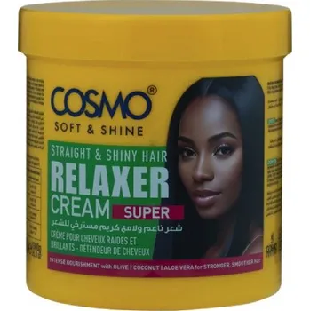 Stylingový přípravek COSMO STRAIGHT&SHINY SUPER RELAXER CREAM Vyhlazující krém na vlasy 1000 ml
