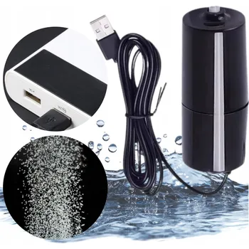 Kompresor do akvária MINI VZDUCHOVACÍ ČERPADLO DO AKVÁRIA PŘENOSNÉ kompaktní malé USB 1W 5V