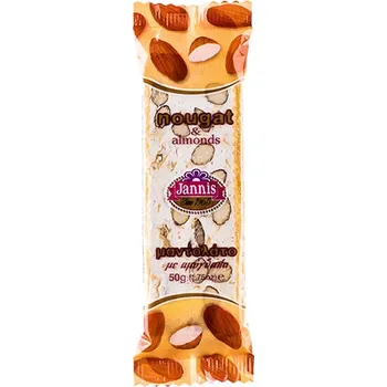 Čokoláda Jannis mandlová tyčinka s nugátem Mandoláto 50 g