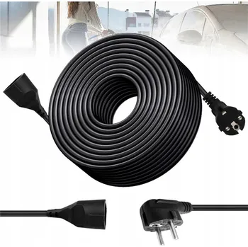 Napájecí kabel PRODLUŽOVACÍ KABEL ČERNÝ PVC 30M 3×0,75MM2 NAPÁJECÍ KABEL PRO DOMÁCÍ POUŽITÍ VNITŘNÍ