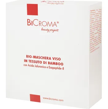Pleťová maska BiCroma Bio maska na obličej z bambusové tkaniny s kyselinou hyaluronovou