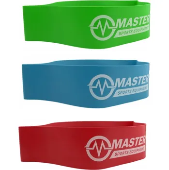 Sada 3x posilovací guma / odporová guma na cvičení Majestic Sport