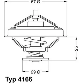 Auto-moto Termostat, chladivo WAHLER 4166.79D
