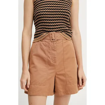 Dámská móda Šortky s příměsí lnu Weekend Max Mara 2515141012600 hnědá 82A, vel. 36