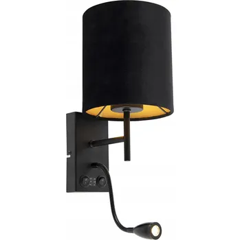 Stojací lampa Stojací lampa QAZQA Stacca E27 9 W černá