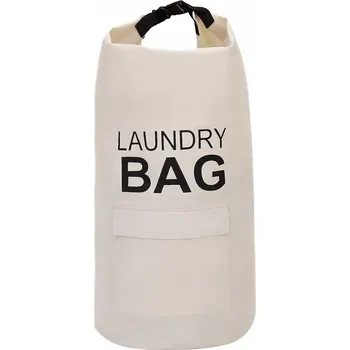 Koš na prádlo IHOMAGIC Koš na prádlo 71L skládací s uchem béžový