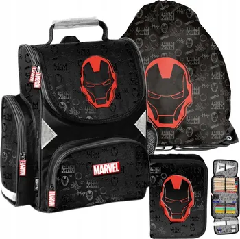 Školní batoh Školní batoh jednokomorový Avengers Paso černý, vícebarevný