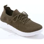 Tenisky ze síťoviny, s tkaničkami khaki 37